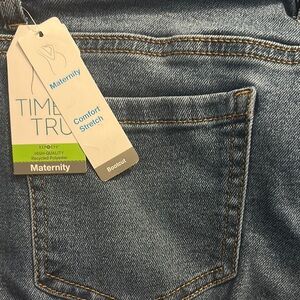 NWT Time and Tru Blue Maternity Jeans
